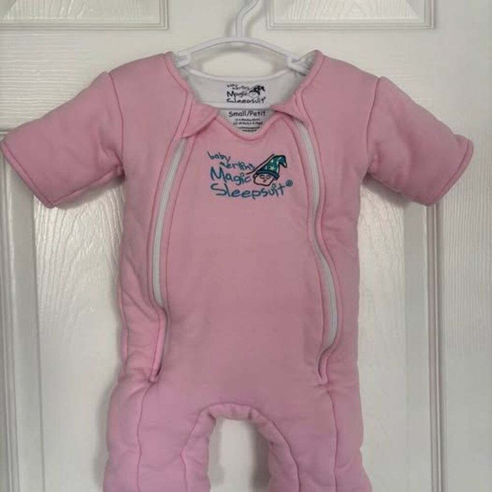 Small Baby Merlin Magic Sleepsuit Pink